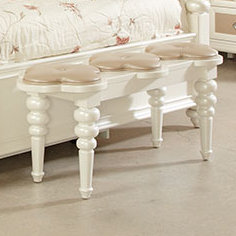 Go to store & view more images Najarian Furniture Paris Bedside Upholstered Bench