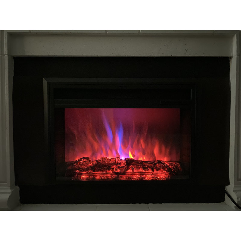 Red Barrel Studio Teri Wall Mounted Electric Fireplace Insert
