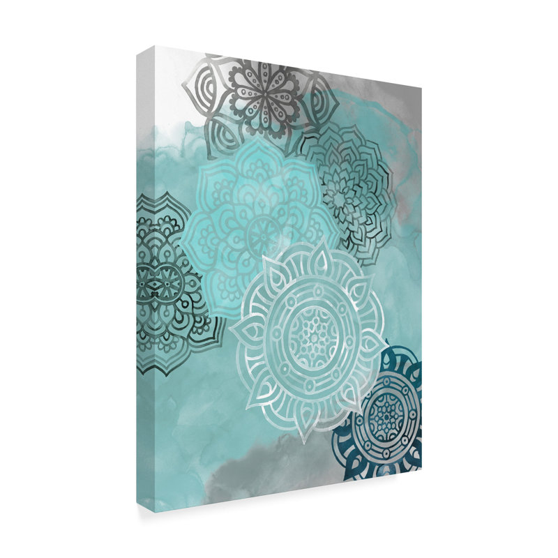 East Urban Home Ink Blot Mandala Ii Acrylic Painting Print On