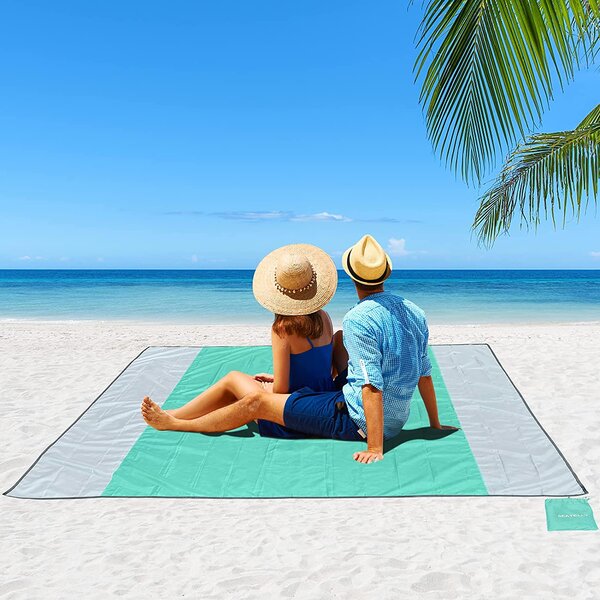 Foldable Sand Free Beach Mat Outdoor Picnic Blanket Rug Sandless Mattress Charm 