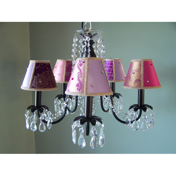 Bohemian Baby 5 Light Shaded Chandelier Bohemian Baby 5 Light Shaded Chandelier