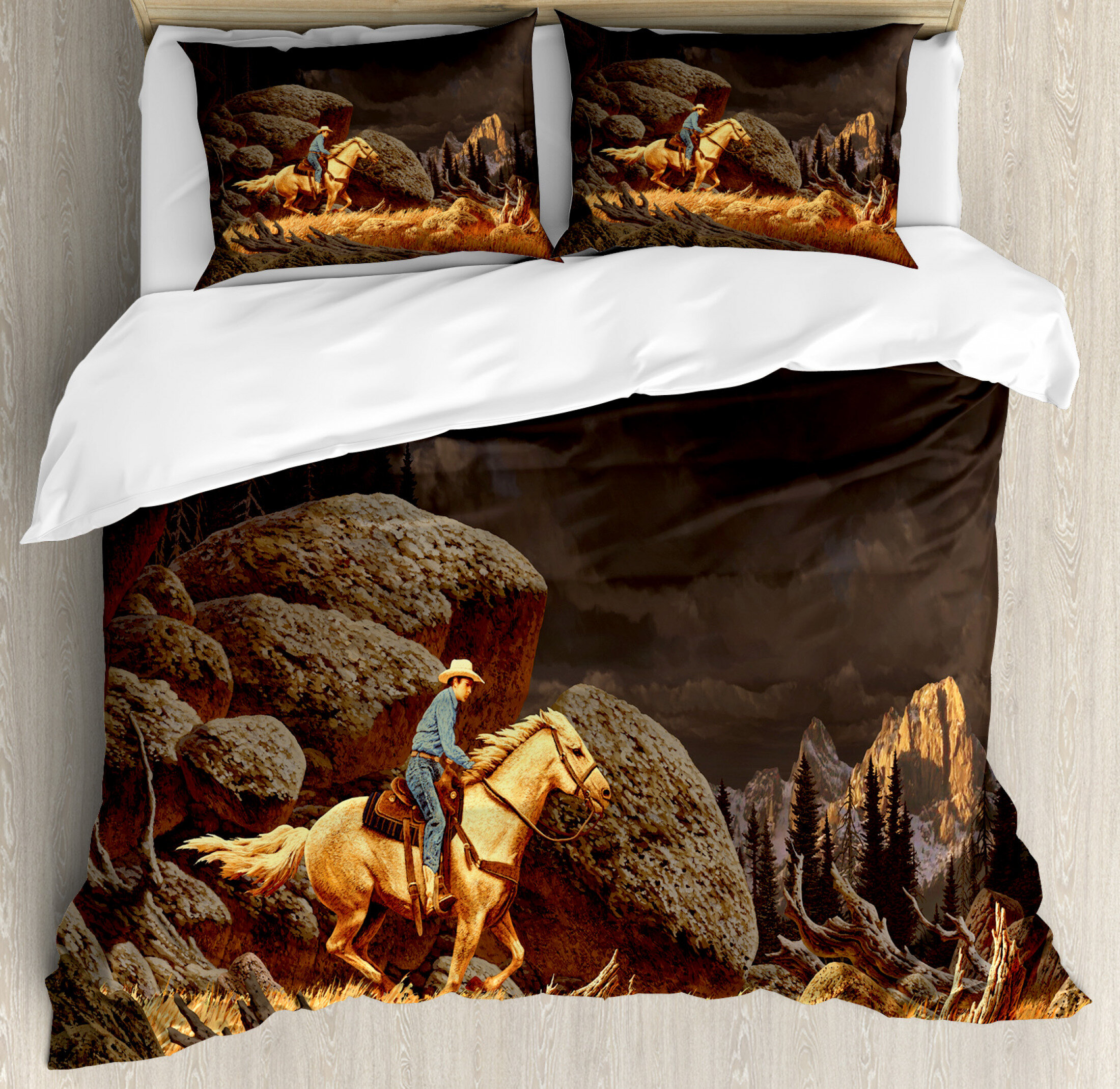 East Urban Home Western Duvet Cover Set Wayfair