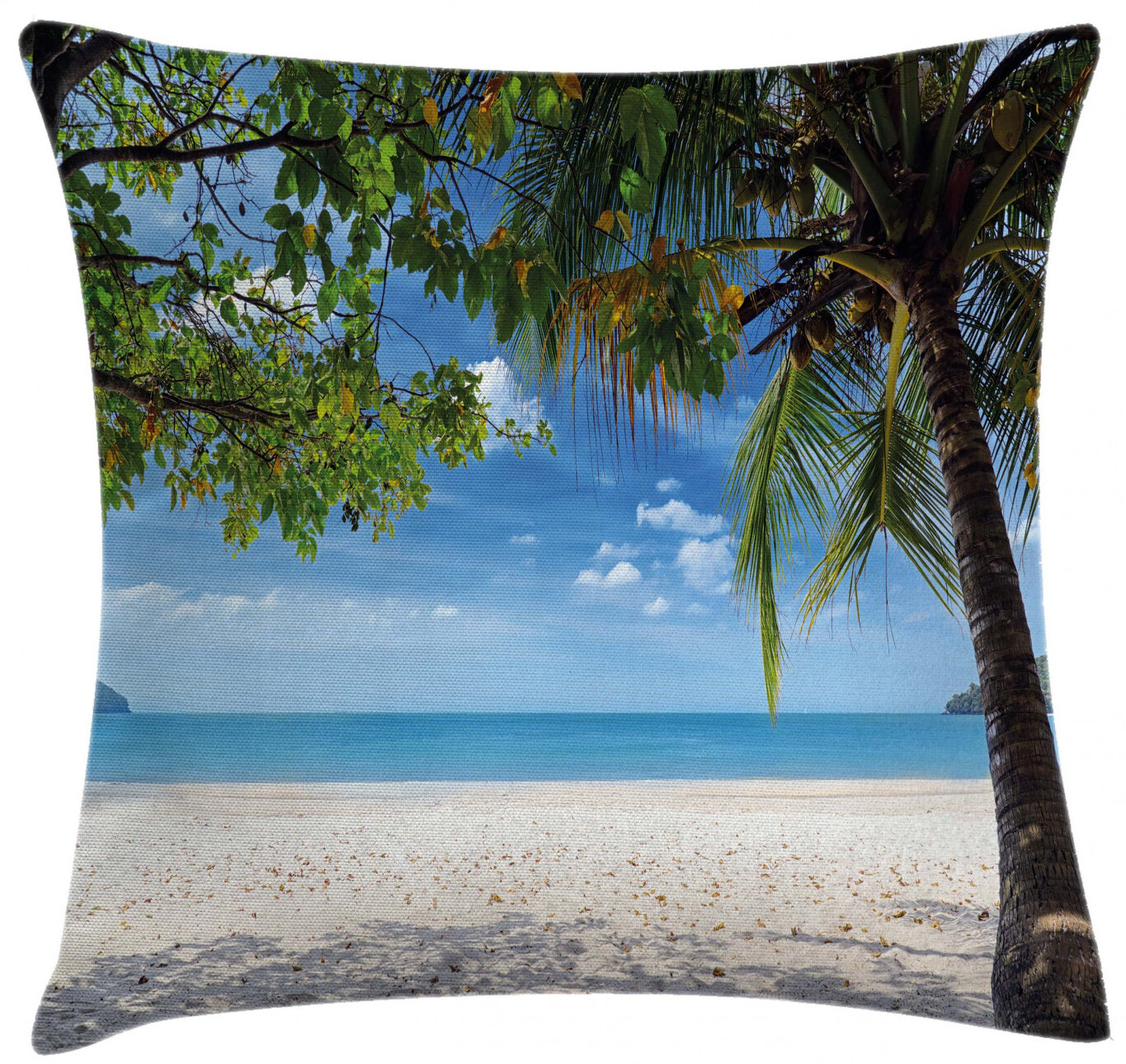 Tropical Beach Outdoor Pillow Tropical Home Decor Outside Beach Life Pillow with Ocean Colors Outside Coastal Living Indoor Pillow