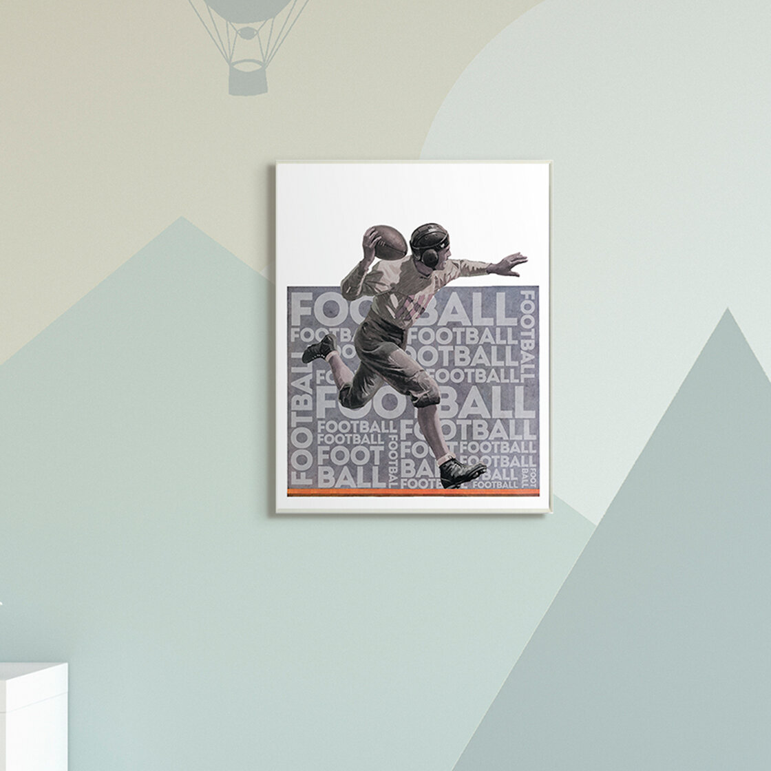 Winston Porter Roselyn Football Player Sports Word Design Art | Wayfair