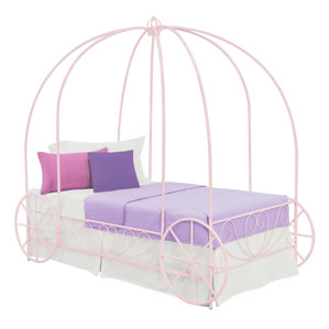 Brandy Twin Canopy Bed by Zoomie Kids