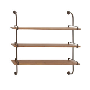 Wood Shelves With Brackets Wayfair Fountain Valley Wood Wall Shelf