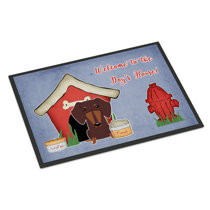 dachshund through the snow doormat