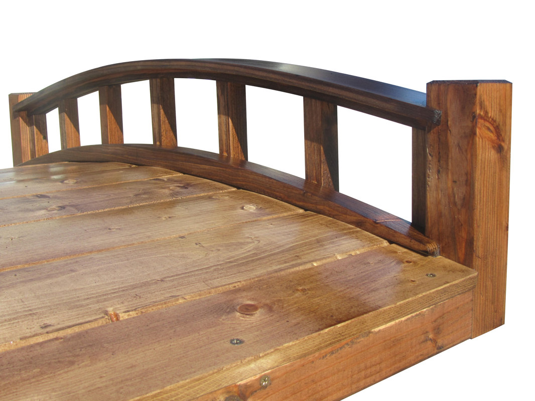 Samsgazebos Garden Bridge With Arched Railing Reviews Wayfair Garden Bridge With Arched Railing