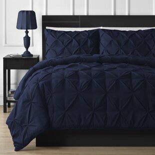 blue and rose gold comforter