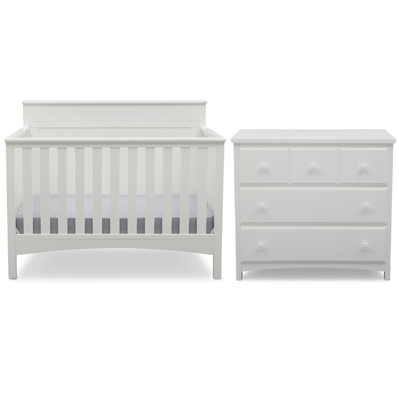 delta crib and dresser set
