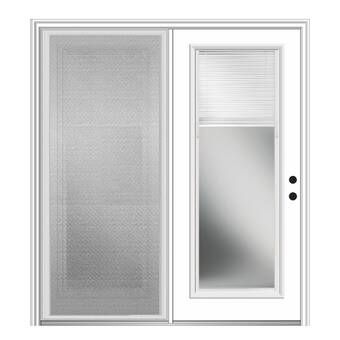 Verona Home Design Internal Grilles Clear Prehung Patio Door Wayfair