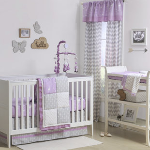 Purple Crib Bedding Sets You Ll Love Wayfair Wild And Free Patchwork 4 Piece Crib Bedding Set