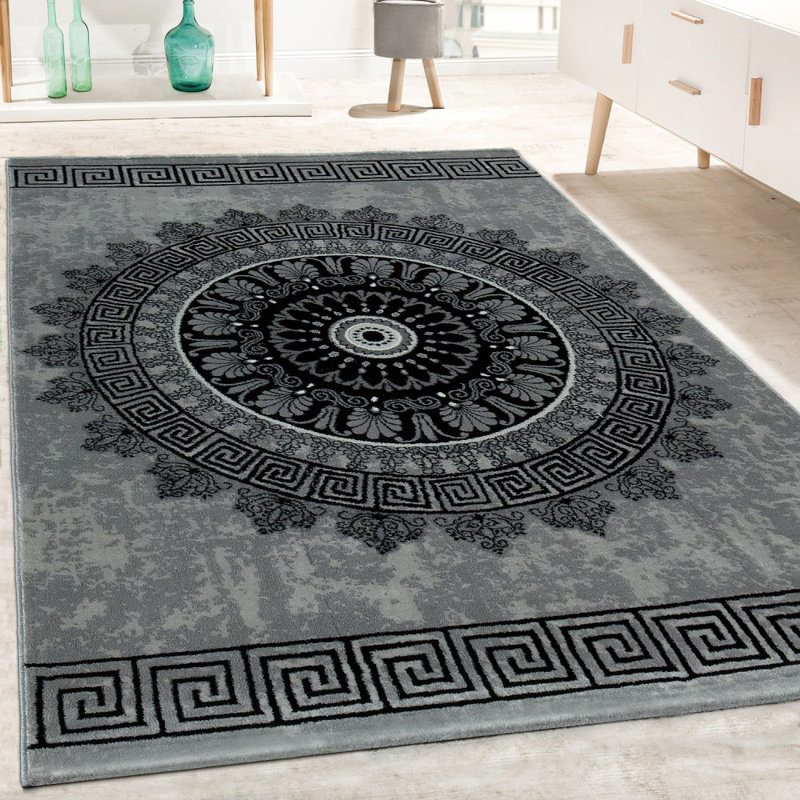 World Menagerie Burslem Black Grey Rug Reviews Wayfair Co Uk World Menagerie Burslem Black Grey Rug