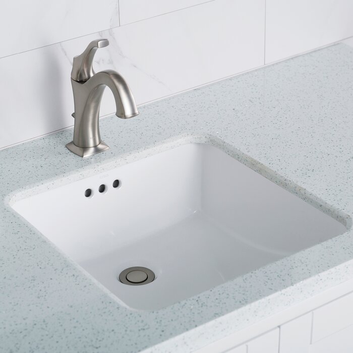elavo ceramic square undermount bathroom sink with overflow