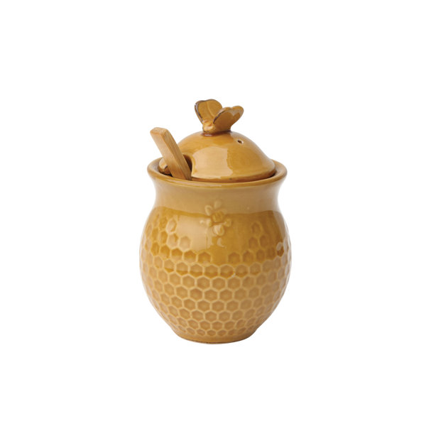 Ophelia Co Small Decorative Bees Stoneware Honey 2 Piece