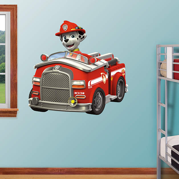 marshall and fire truck