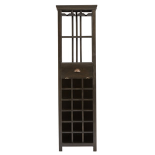 Tall Wine Cabinet With Doors Wayfair Rosado Tall 18 Bottle Wine Cabinet