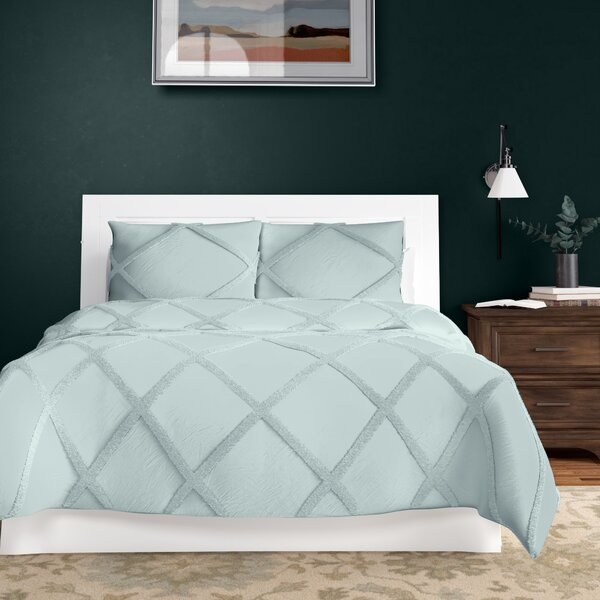 mize cotton chenille duvet cover set