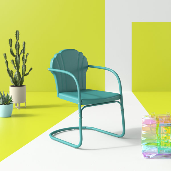 Retro Metal Patio Chairs Wayfair