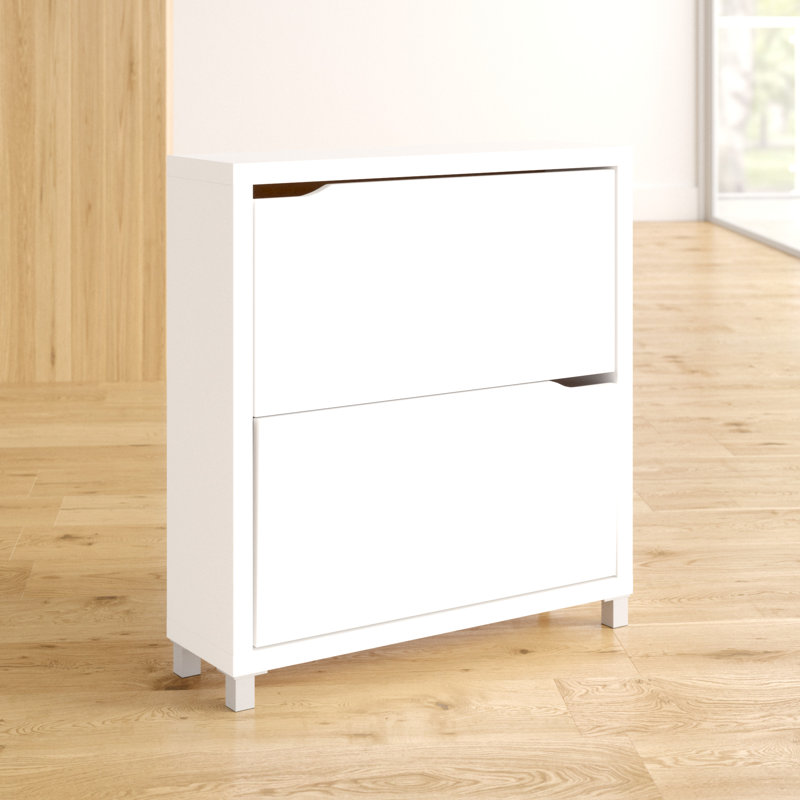 Zipcode Design Muoi 12 Pair White Shoe Storage Cabinet Reviews