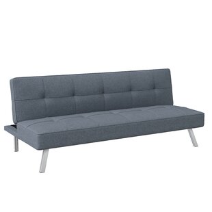 Details about   Convertible Futon Sofa Full Size Bed Durable Metal Mesh Frame w/ Retainer Clips 