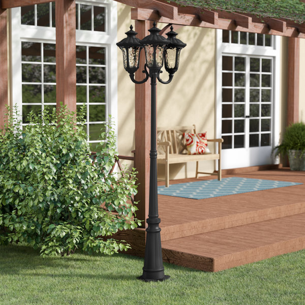 Charlton Home Patriot Outdoor 3 Light 87 Post Reviews Wayfair Charlton Home Patriot Outdoor 3 Light