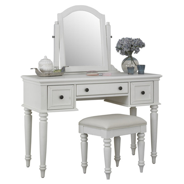 small dark wood dressing table