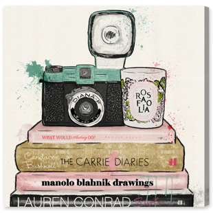 Camera Decor Wayfair Vintage Cameras And Fashion Painting Print On Wred Canvas