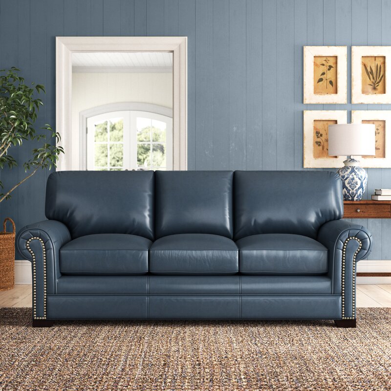 Copola 86'' Genuine Leather Sofa & Reviews | Birch Lane