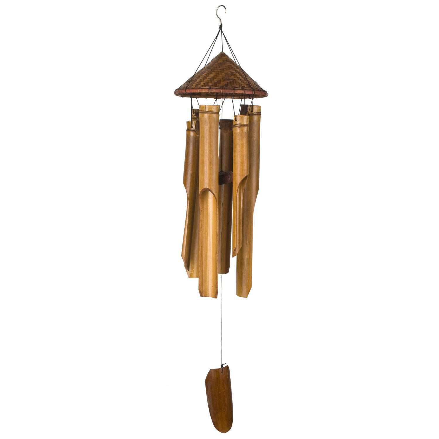 Woodstock Chimes Woven Hat Bamboo Wind Chime & Reviews | Wayfair