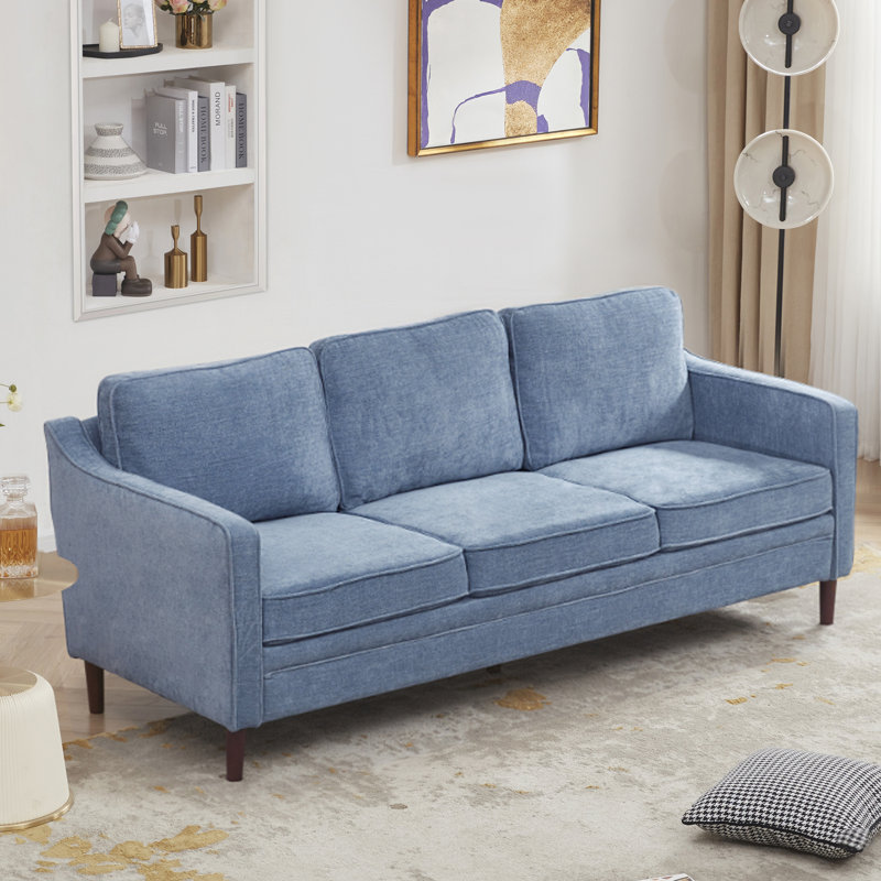 Azriah Charles of London Sofa Upholstery Color: Blue