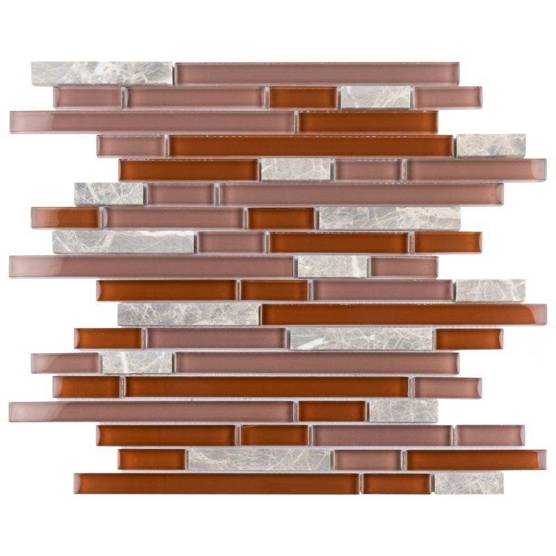 Elitetile Sierra Glass Linear Mosaic Tile Reviews Wayfair
