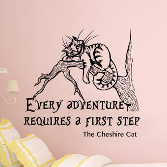Harriet Bee Bartee Cheshire Cat Alice In Wonderland Quote Wall