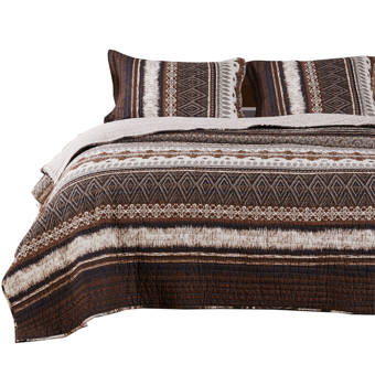 Millwood Pines Odessa Ruby Feathered Star Reversible Quilt Wayfair