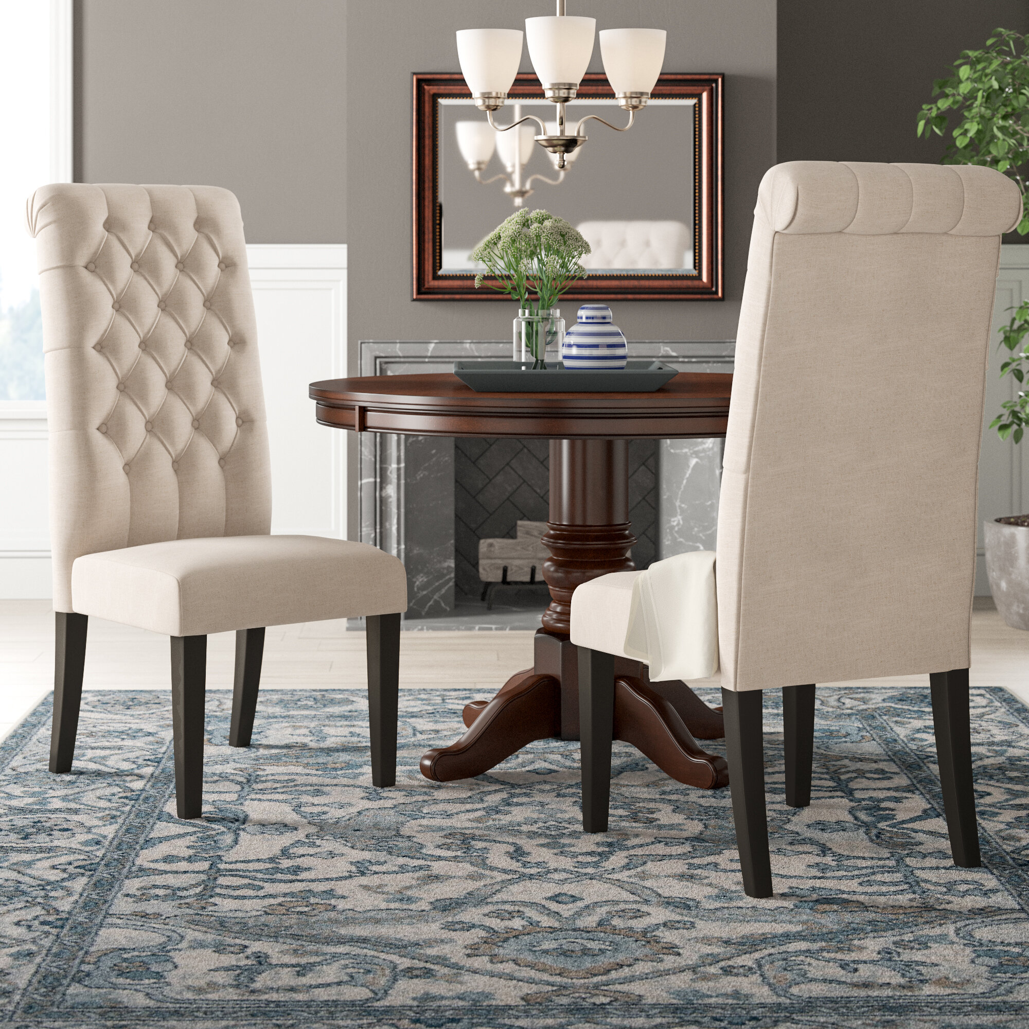 estbury tall tufted upholstered side chair