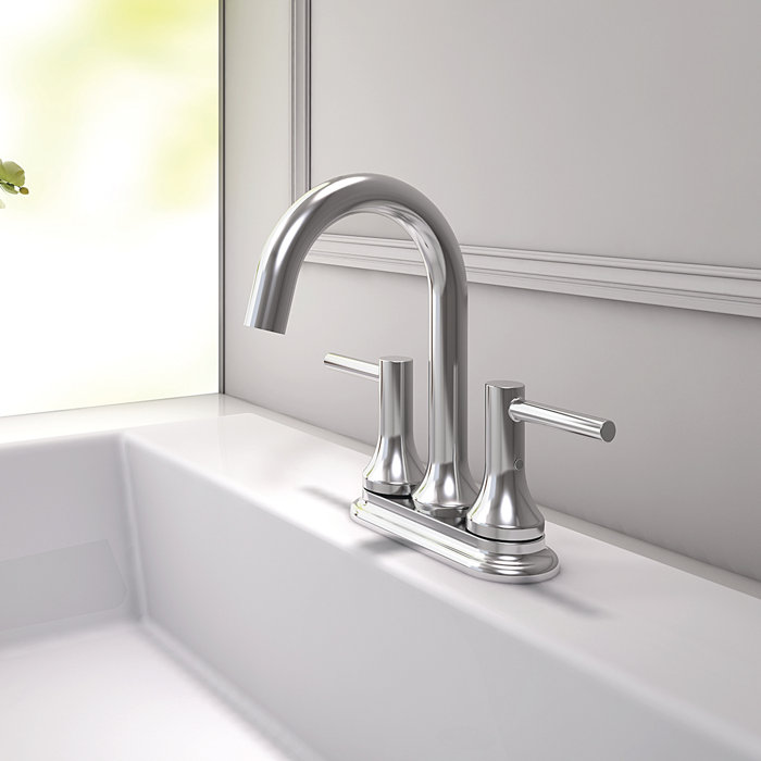 Windon Bay Hilo Centerset Bathroom Faucet With Drain Assembly