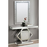 Mirrored Silver Console Tables You Ll Love In 2020 Wayfair