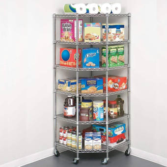 garage corner shelving unit