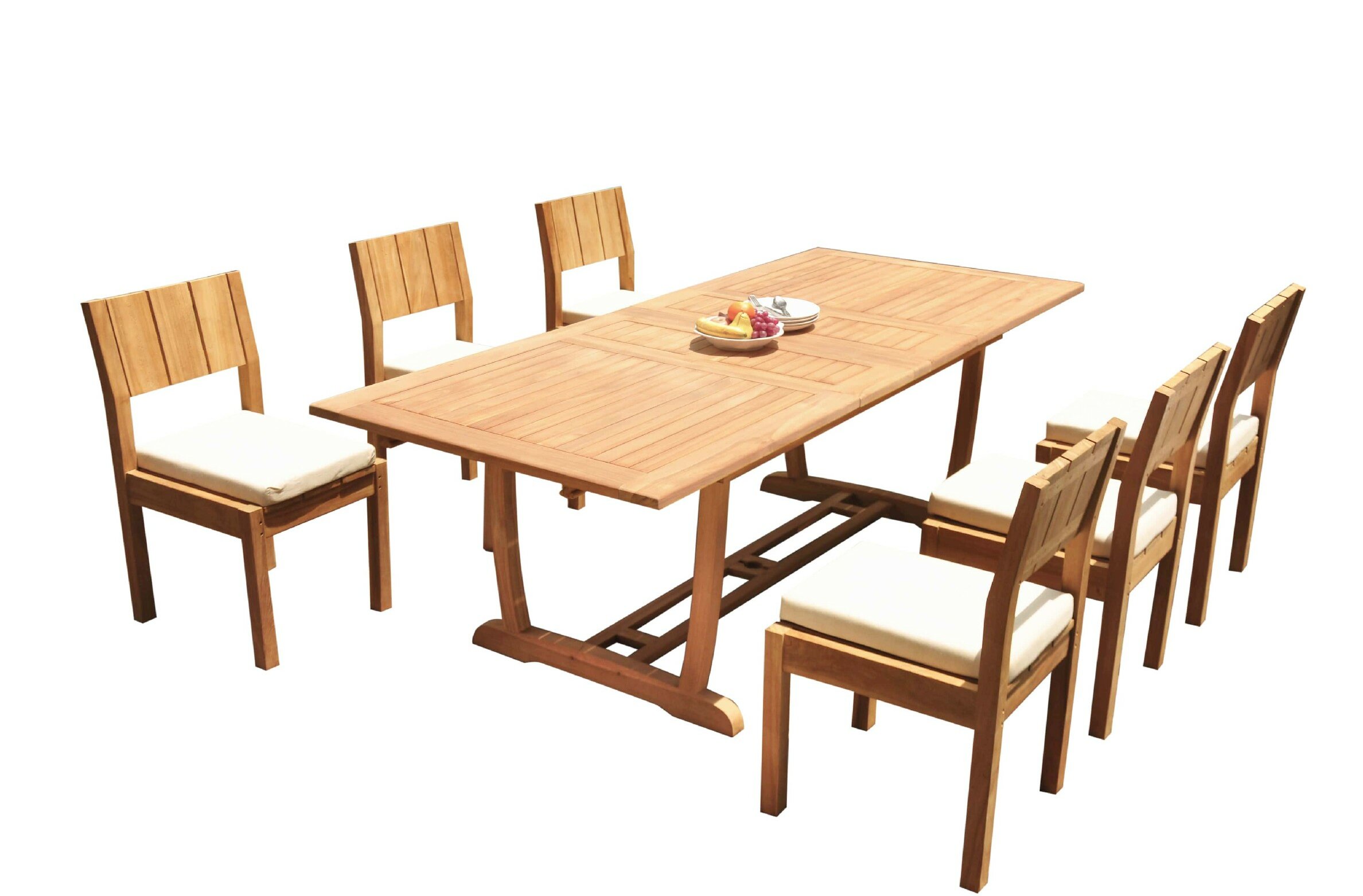 wayfair teak dining set