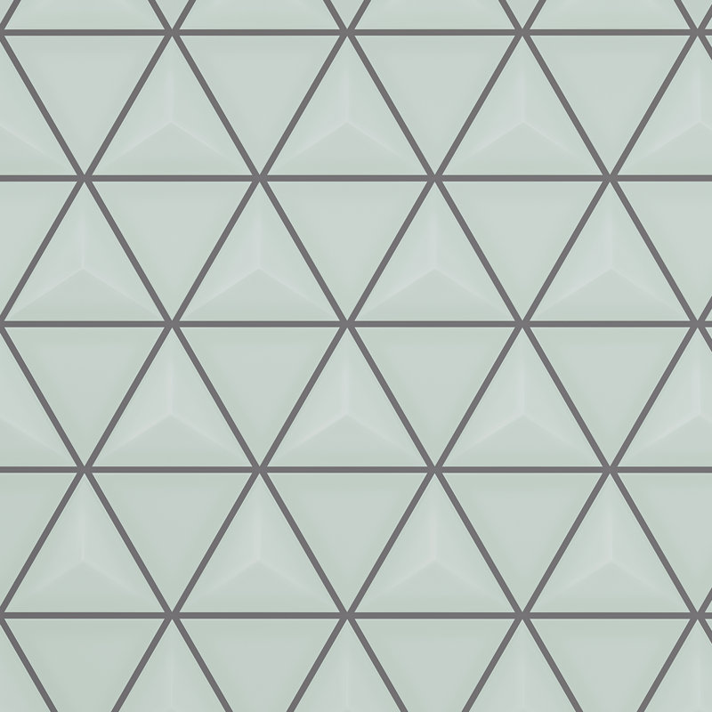 Geometrica 12" x 12" Ceramic Triangle Mosaic Tile Color: Mist