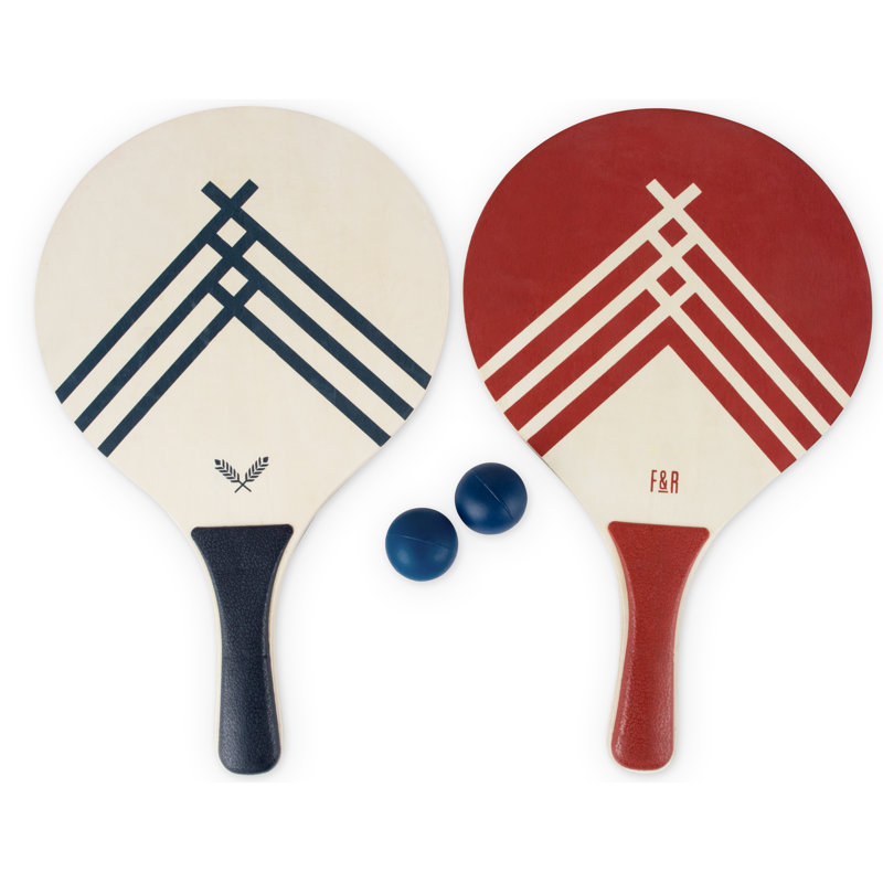 beach paddles and ball