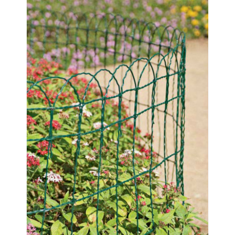 Sol 72 Outdoor Harness Pvc Garden Border Fencing 10 X 0 25 M