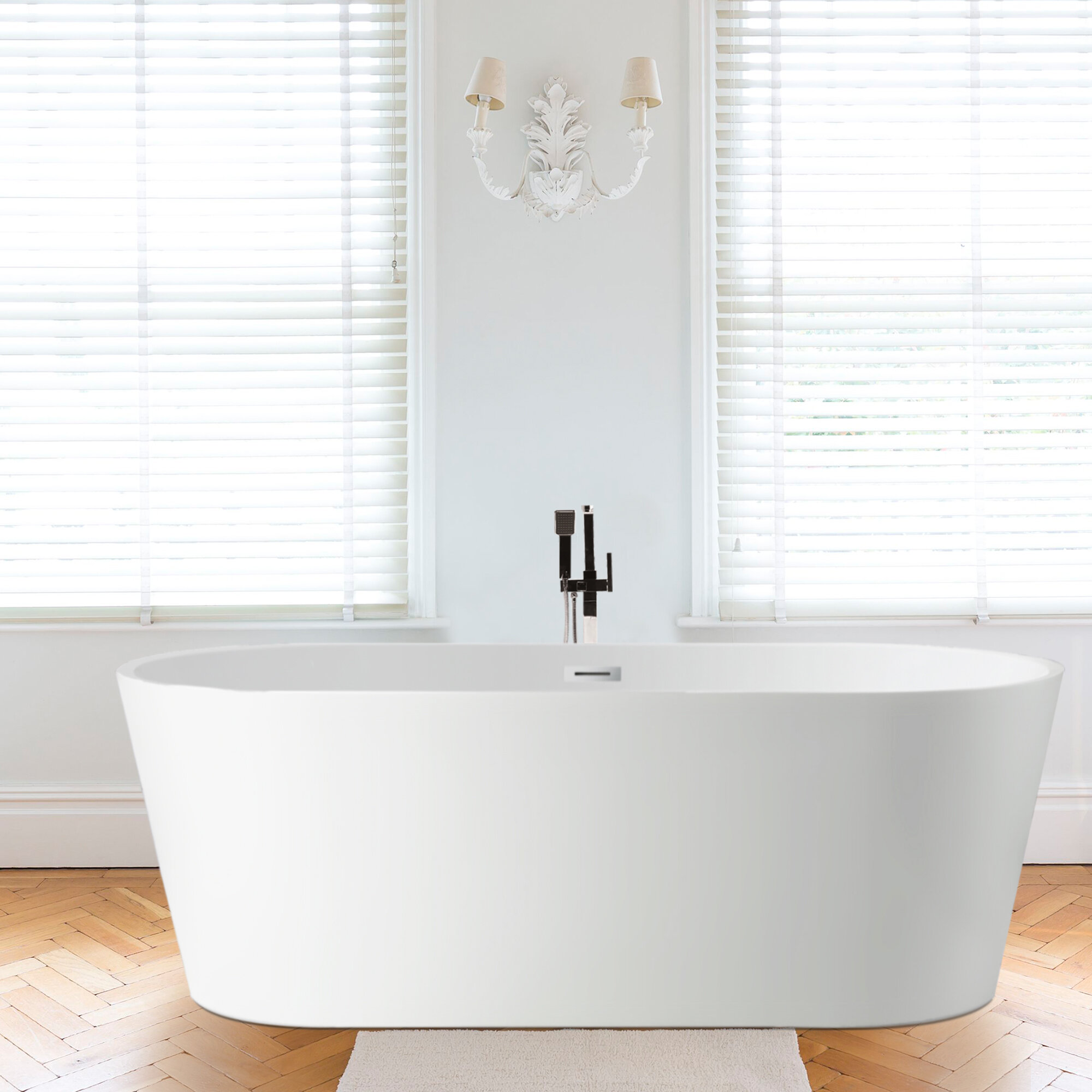 46 inch length bathtub