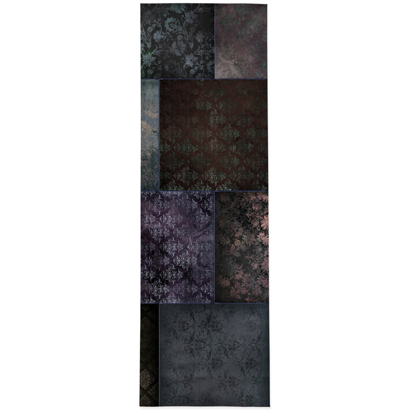 Rosdorf Park Ettore Patchwork Brown Purple Green Area Rug Wayfair