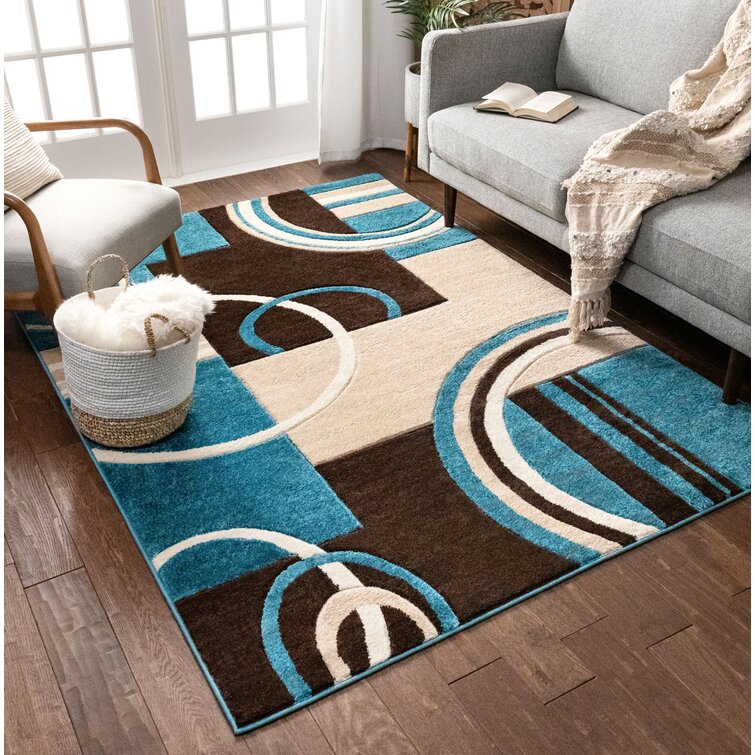 Dog Pet Coral Fleece Mat Round Rugs Fashion Home Decor Area Floor Mat Carpet Blue L