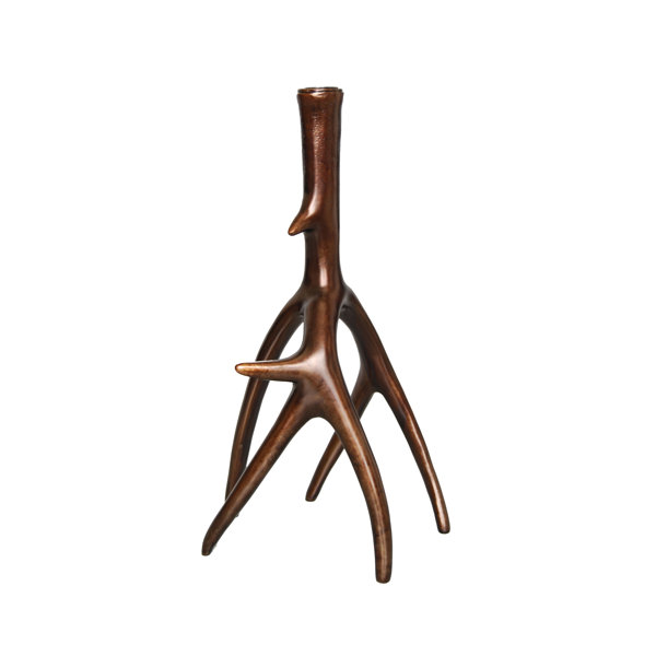 G-mart Deer Antlers Design Candle Holder Candlestick for 3 Taper Candles