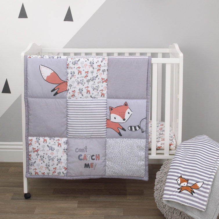 Isabelle Max Ensemble De Literie Pour Lit De Bebe 3 Pieces A Imprime De Renards Vanslyke Wayfair Ca