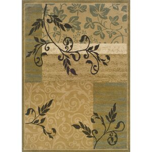 Albrightsville Gold/Green Area Rug