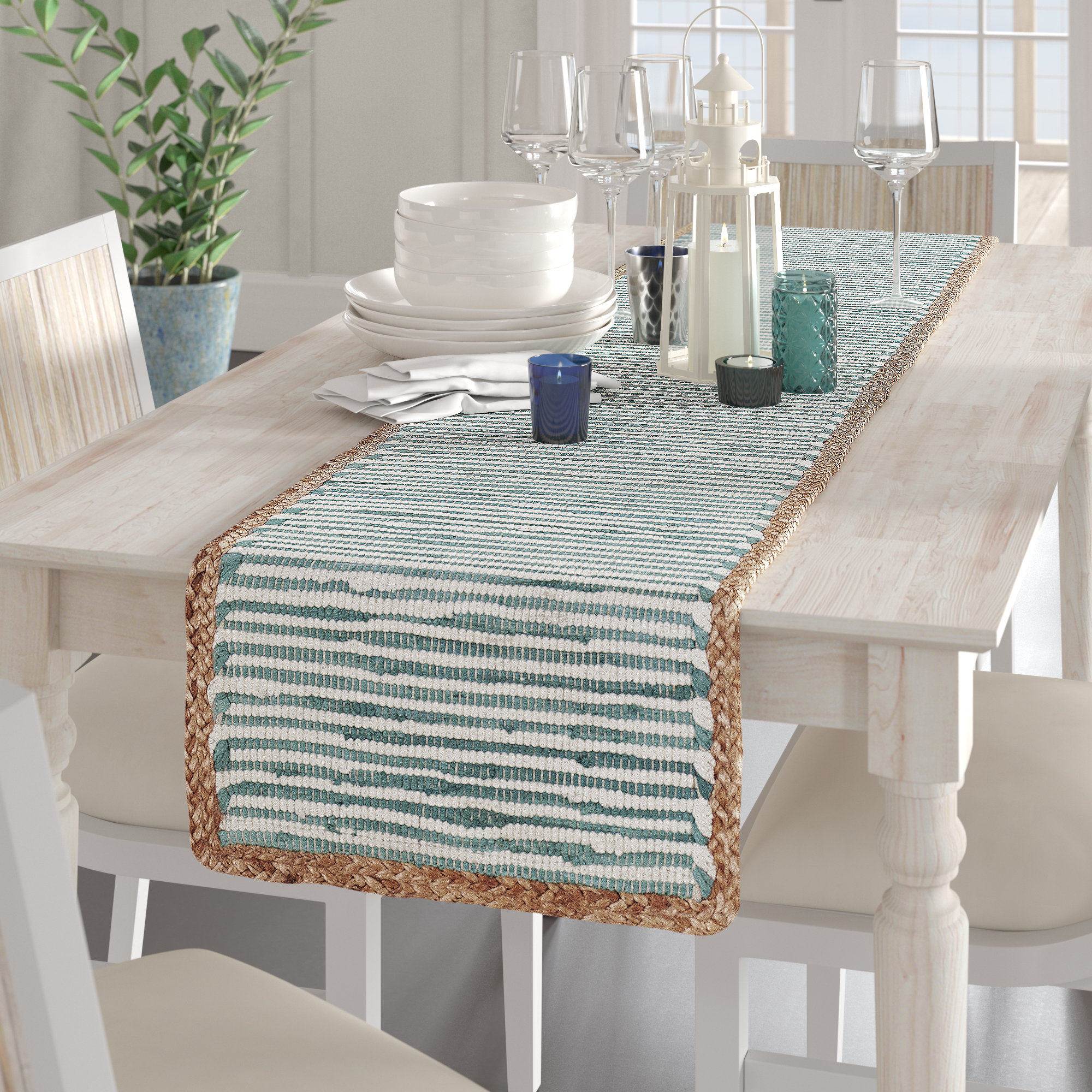 Sand & Stable Espey Rectangular Striped Table Runner & Reviews Wayfair