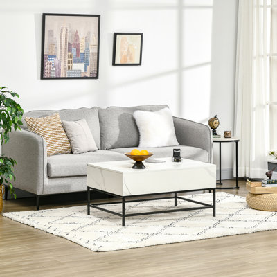 Anarii Lift Top 4 Legs Coffee Table with Storage